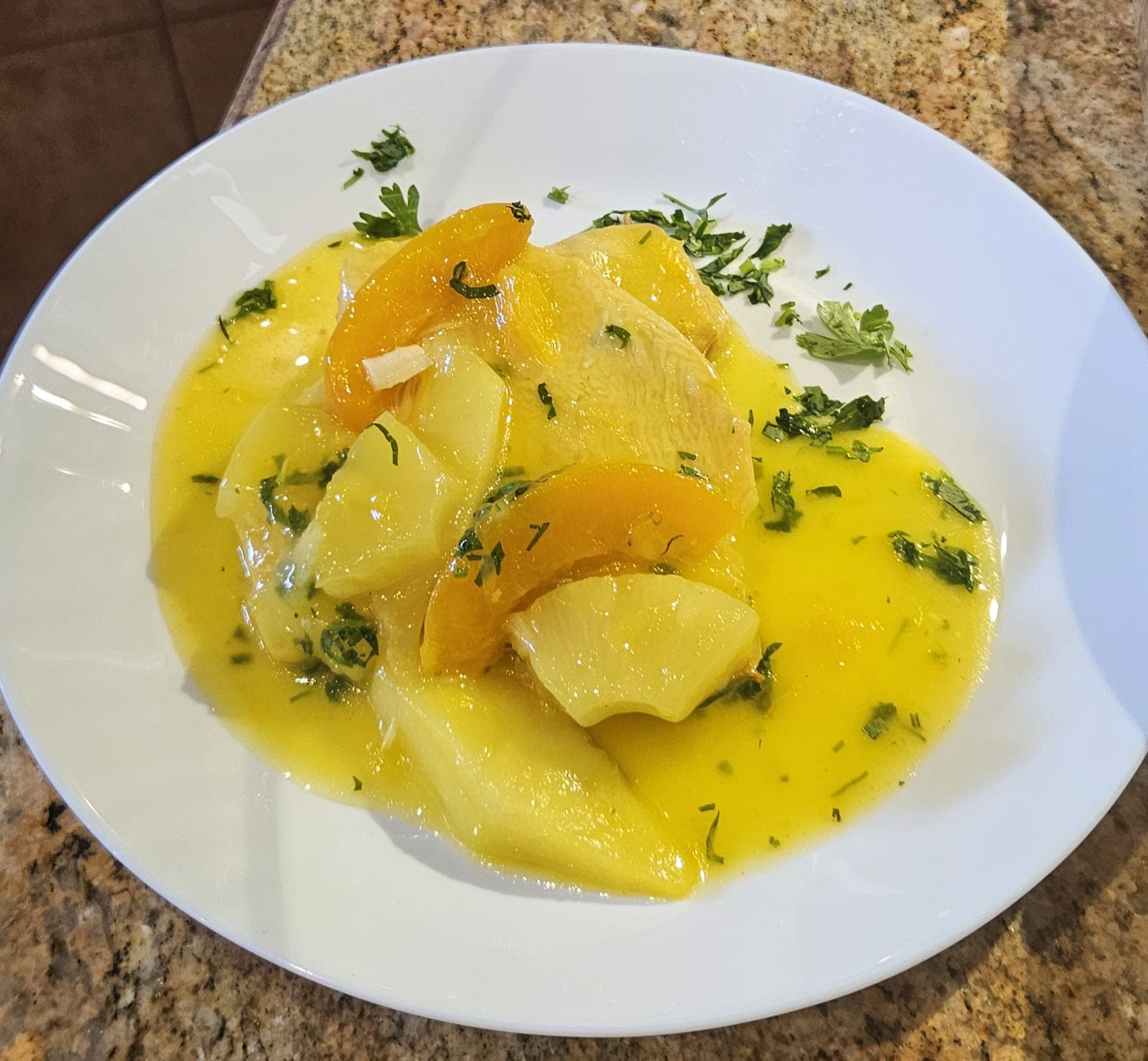 Piept de pui cu fructe
